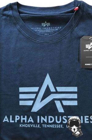 Koszulka Basic T-shirt - Alpha Industries granatowa