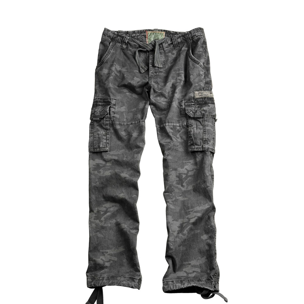 Spodnie JET PANT ALPHA INDUSTRIES black camo