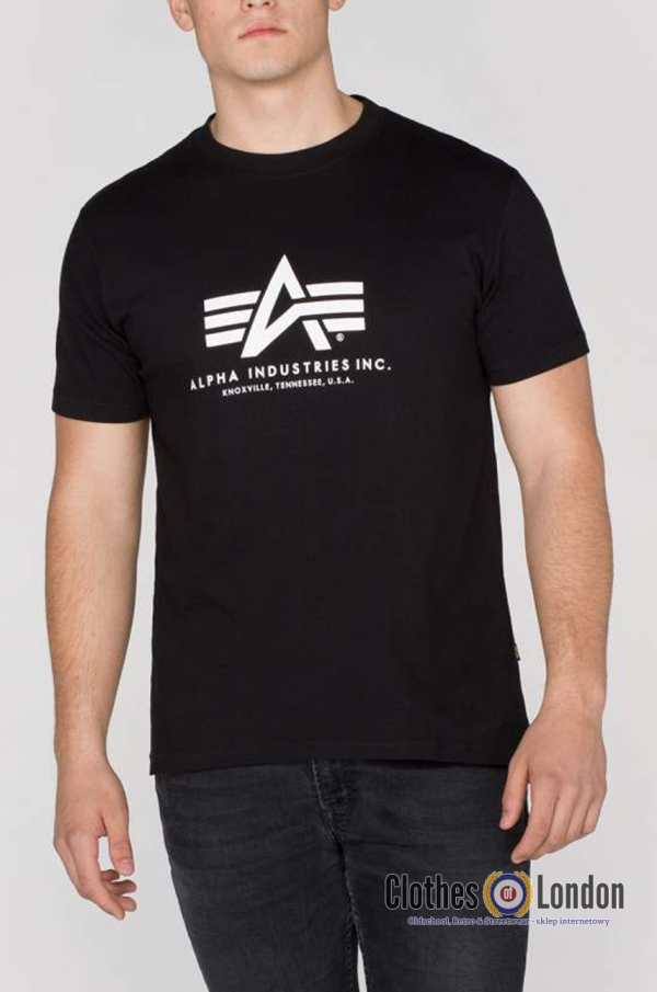 Koszulka BASIC T-shirt - ALPHA INDUSTRIES czarna