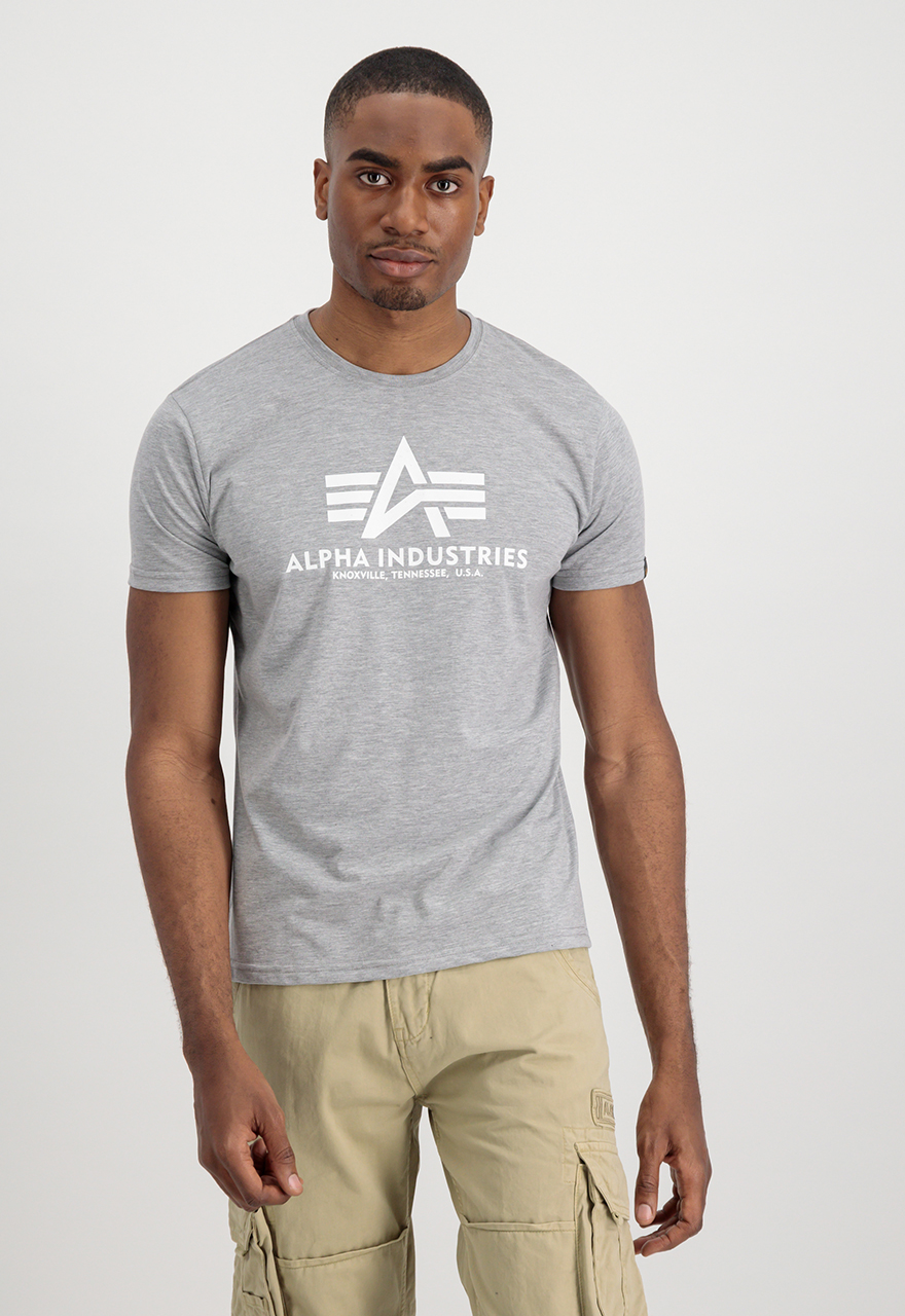 Koszulka Basic T-shirt – Alpha Industries jasnoszara