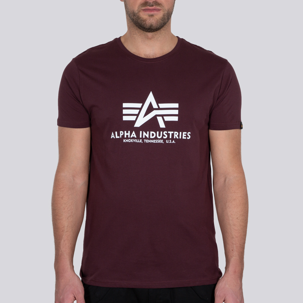 Koszulka Basic T-shirt – Alpha Industries deep maron